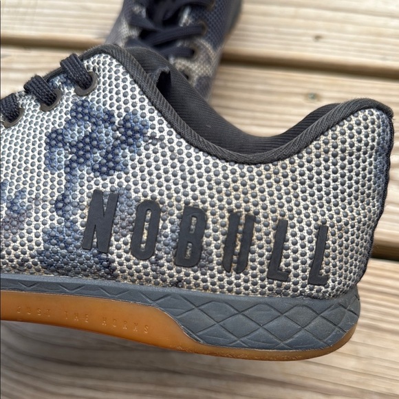 NOBULL Size 9.5 Black and Gray Athletic Shoes with Digital Camo - Picture 2 of 11